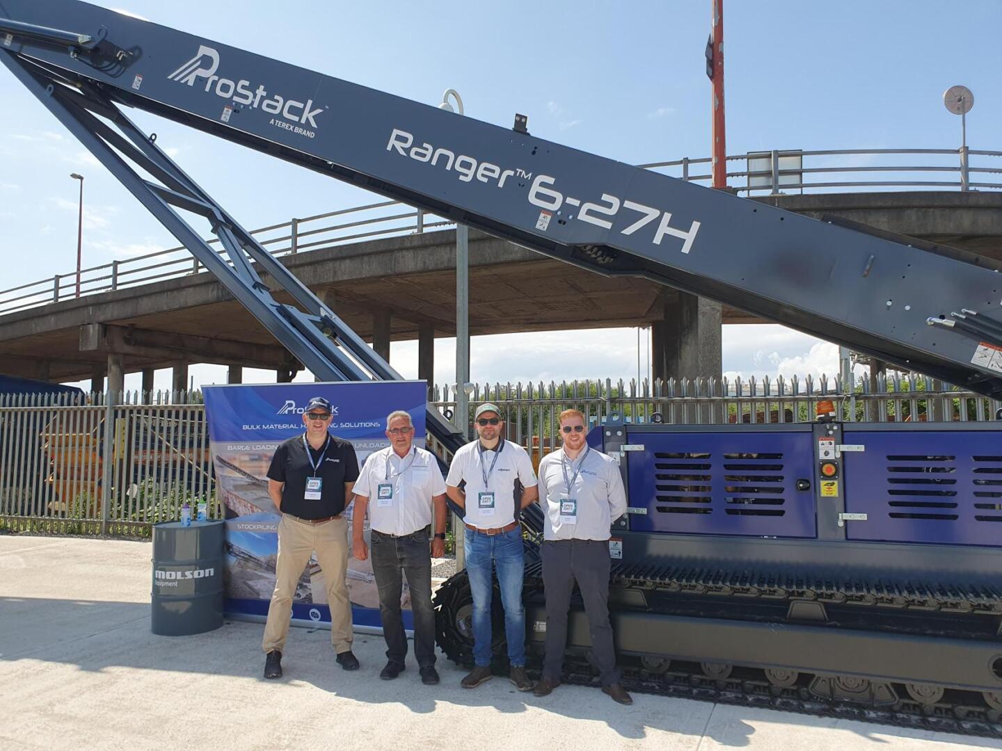 ProStack's Latest Ranger 6-27 Tracked Conveyor Presented at Molson's ...
