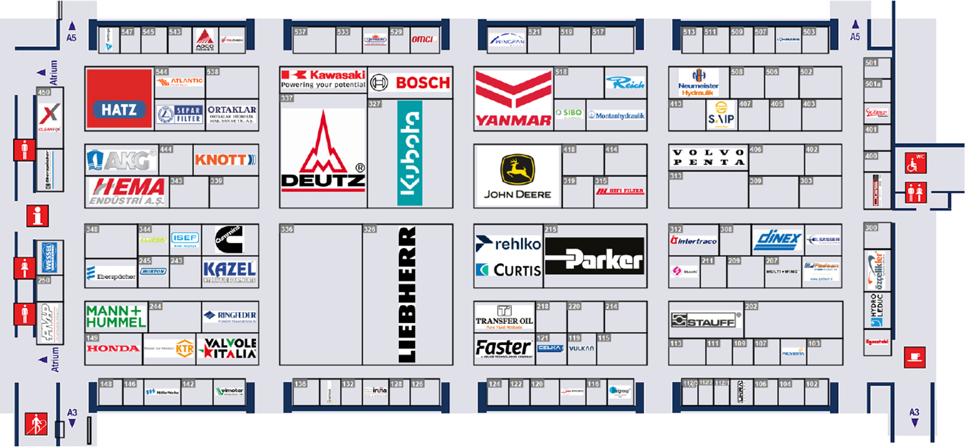 Bauma-2025-map-Hall-A4