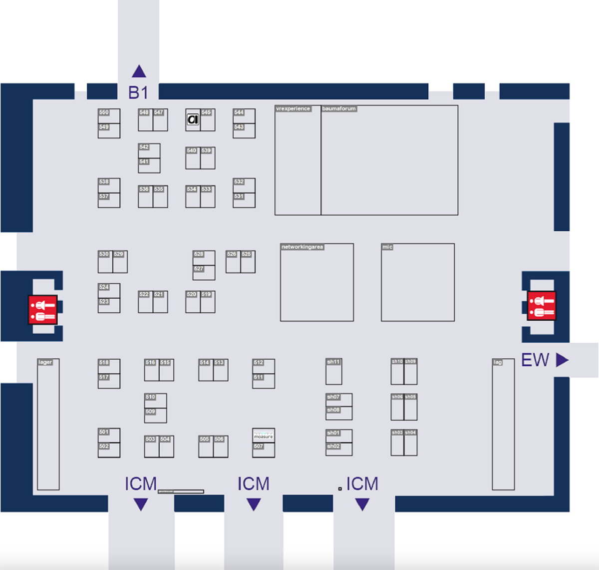 Bauma-2025-map-Hall-B0