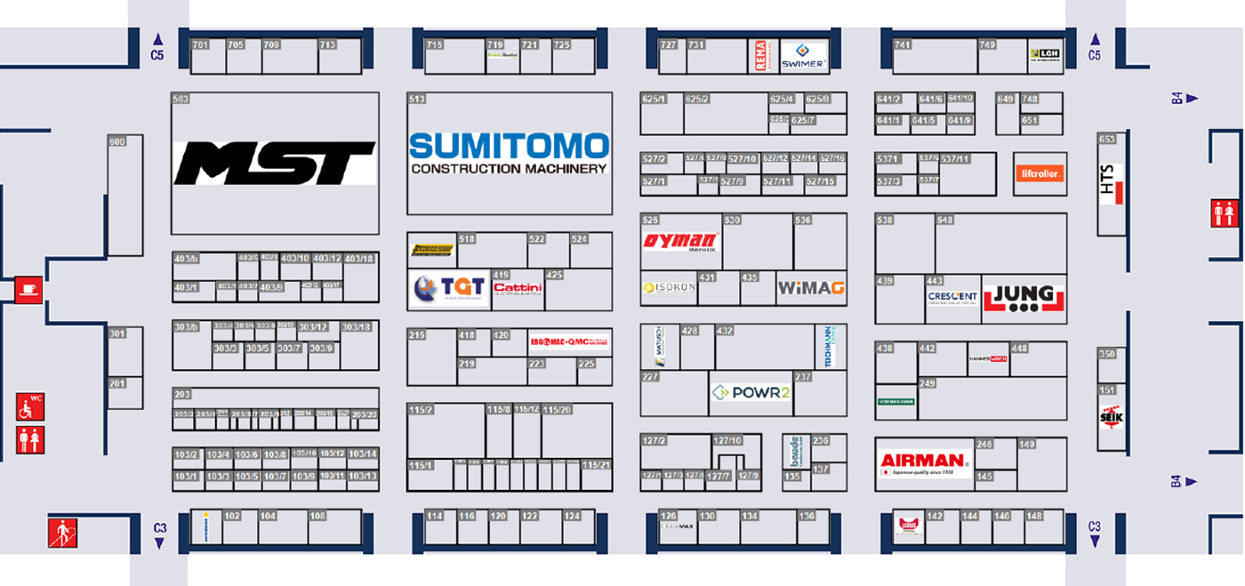 Bauma-2025-map-Hall-C4