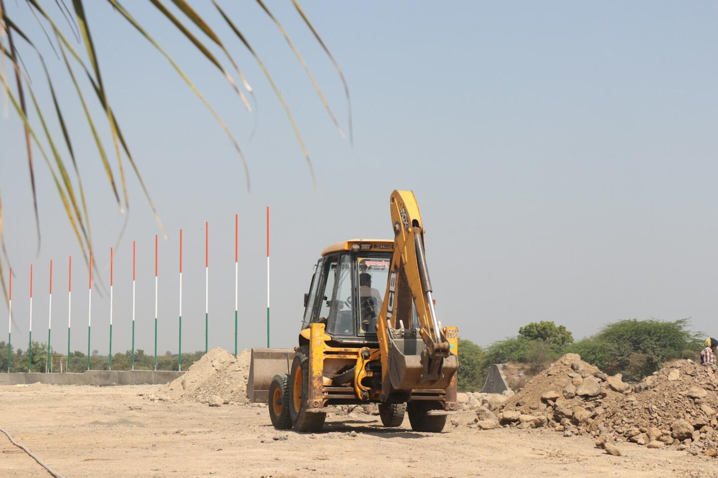 a Backhoe