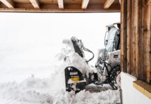 Bobcat loaders remove the snow at Chez Gaston