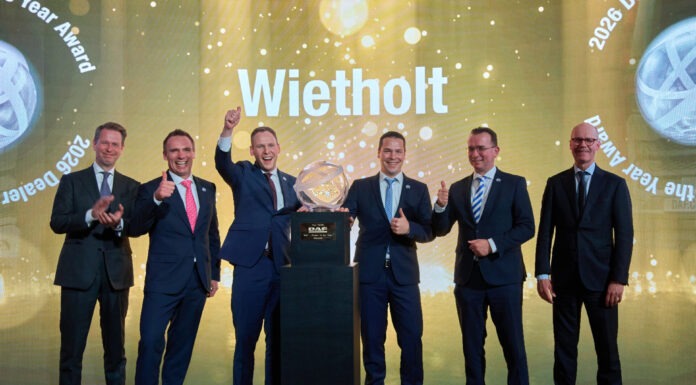 German Wietholt Nutzfahrzeuge wins DAF Dealer of the Year 2026