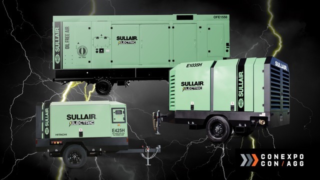 Hitachi Global Air Power at ConExpo: New Line of Electric Portable Air Compressors
