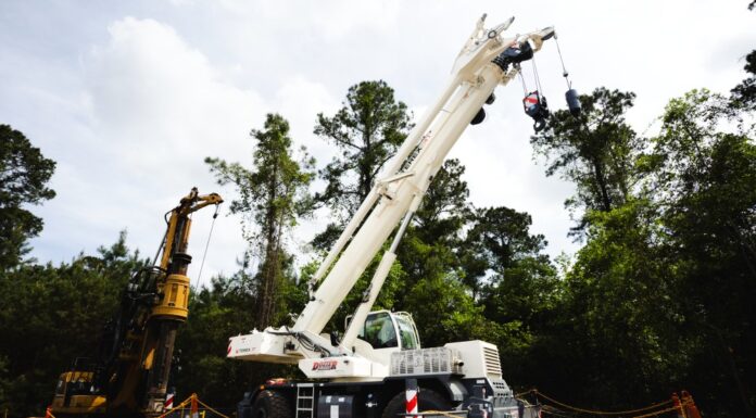 Dozier Deploys First Terex TRT 55US Rough Terrain Crane on Georgia Energy Project