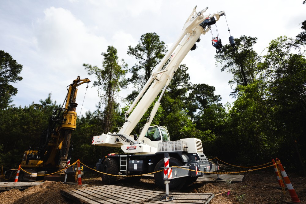 Dozier Deploys First Terex TRT 55US Rough Terrain Crane on Georgia Energy Project