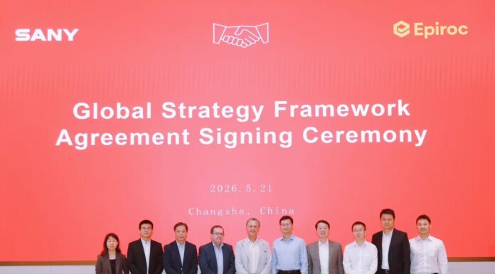 Epiroc and SANY Formalise Global Partnership for Mining and Infrastructure
