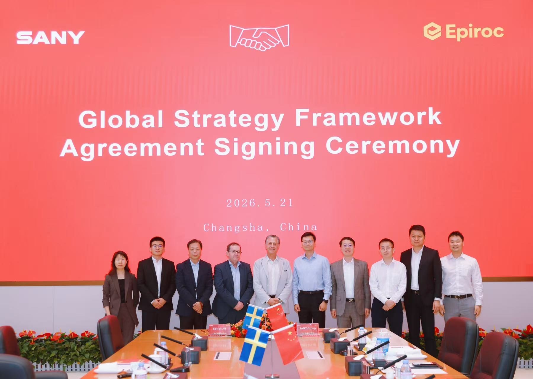 Epiroc and SANY Formalise Global Partnership for Mining and Infrastructure