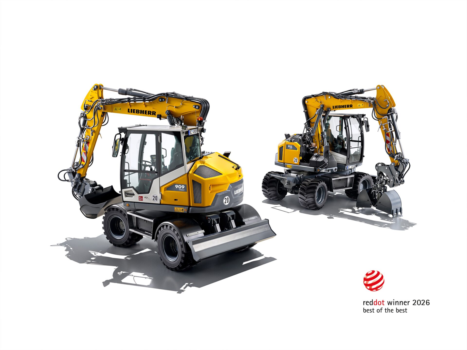 Red Dot: “Best of the Best” Recognises the Design of Liebherr’s A 909 and A 911 Compact Wheeled Excavators