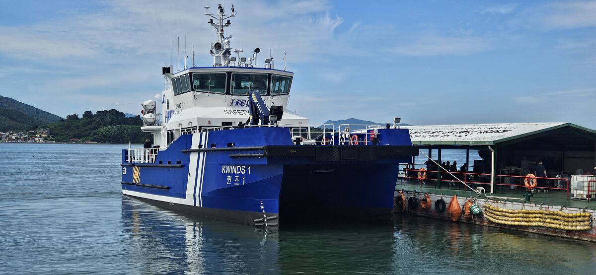 PALFINGER Equips Korea’s First Locally Built CTV for Offshore Wind Operations