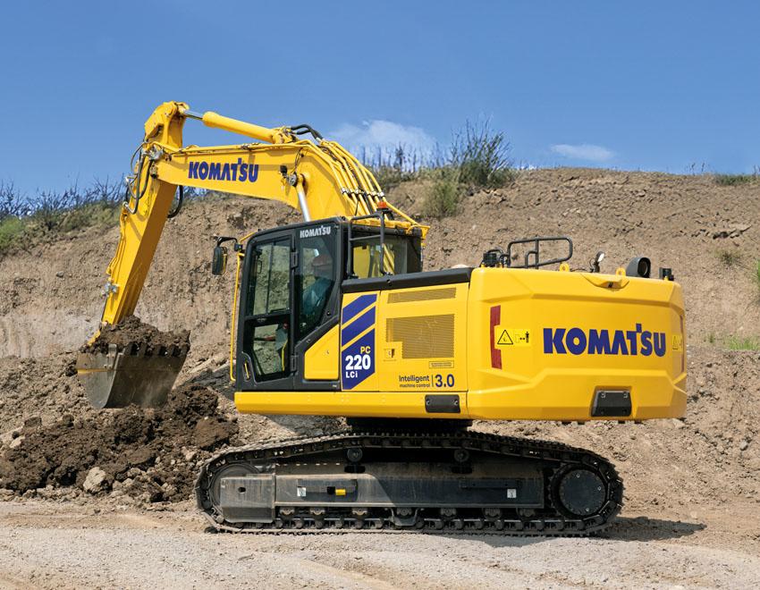Komatsu Puts Intelligent Machine Control Into a Narrower 22-Tonne Excavator