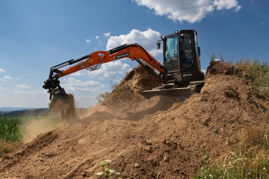 Develon Upgrades the DX35Z-7 With a New Engine and Better Sightlines