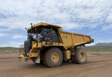 Cat 775 autonomous haul truck