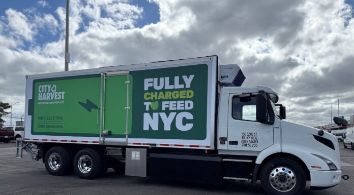 Electric Trucks Where the Diesel Hurts Most: Volvo VNR Electrics Start Rescuing Food in the Bronx Volvo VNR Electric trucks delivered to City Harvest as part of the Bronx is Breathing project