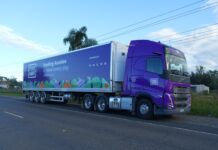 Foodbank NSW & ACT's Volvo FH I-Save prime mover and Vawdrey refrigerated trailer