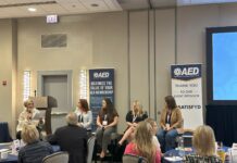 A Record Room in Nashville: AED’s Women in Equipment Conference Keeps Growing A panel discussion at a previous AED Women in Equipment Conference (Image: AED)