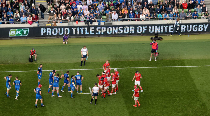 BKT Takes Its Rugby Deal Global, Now Including South Africa BKT branding at a United Rugby Championship match (Image: BKT)