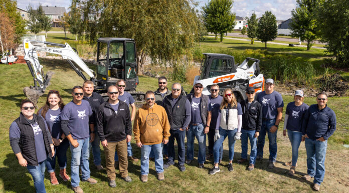 2,000 Hours and $100,000: Bobcat Puts Its People, and Its Machines, to Work for Communities Bobcat employees at a community volunteer project (Image: Bobcat Company)