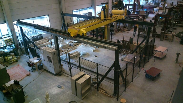 Gantry 3D concrete printer