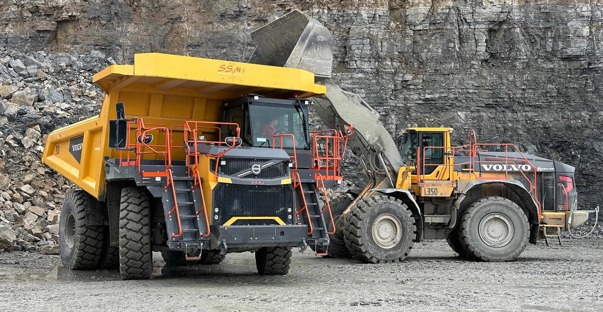 Volvo’s First R70 in Europe Goes to Work in a German Limestone Quarry