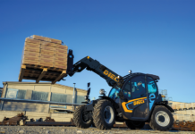 A DIECI Mini Agri compact telehandler handling a pallet (Image: DIECI)