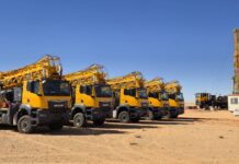 Drilling for Water at 49 °C: Ten BAUER RB 50 Rigs Head Into the Algerian Sahara BAUER has delivered a total of 10 RB 50 drilling rigs to BALADNA Group in Algeria