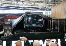 Unveiling of the Prinoth Leitwolf E-Motion snow groomer (Image: Prinoth)